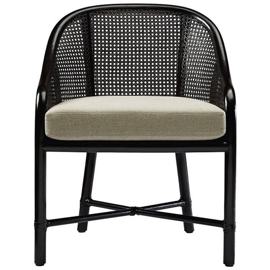 Caned Barrel Chair