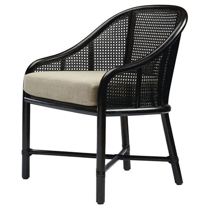 Caned Barrel Chair