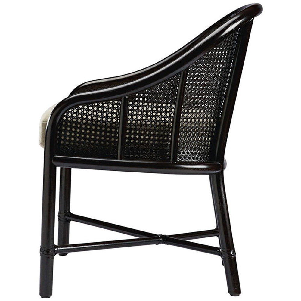 Caned Barrel Chair