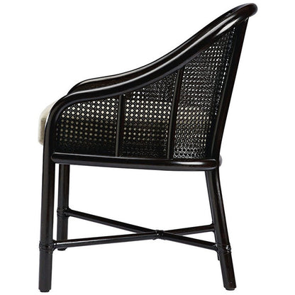 Caned Barrel Chair