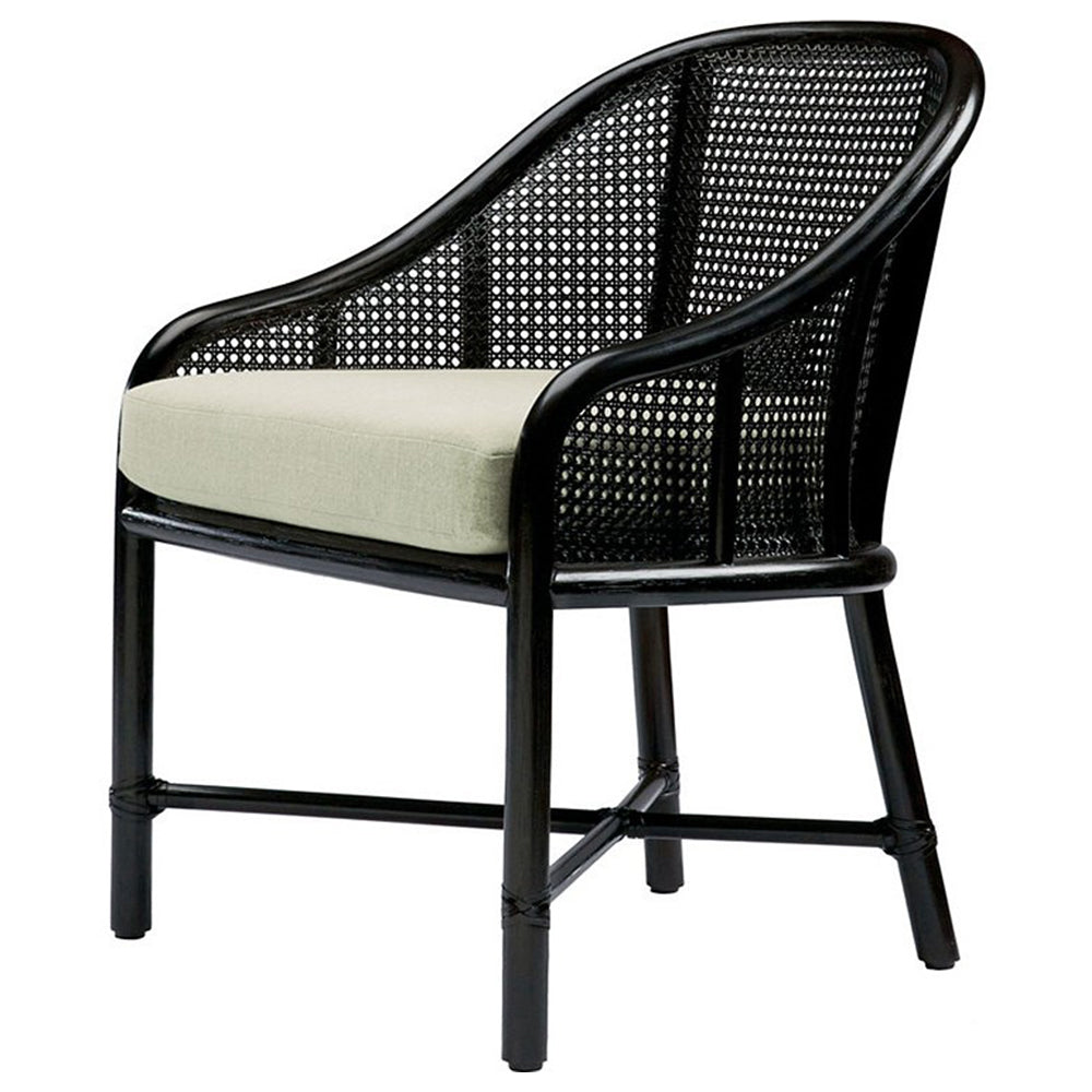 Caned Barrel Chair