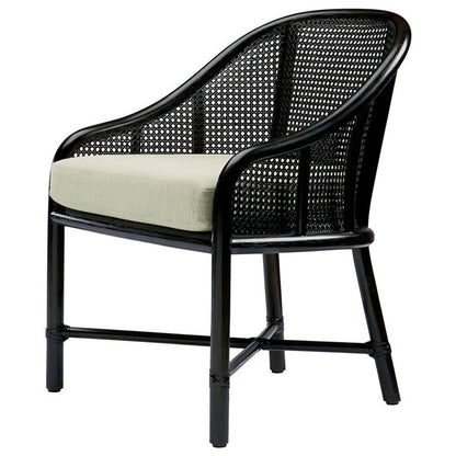 Caned Barrel Chair