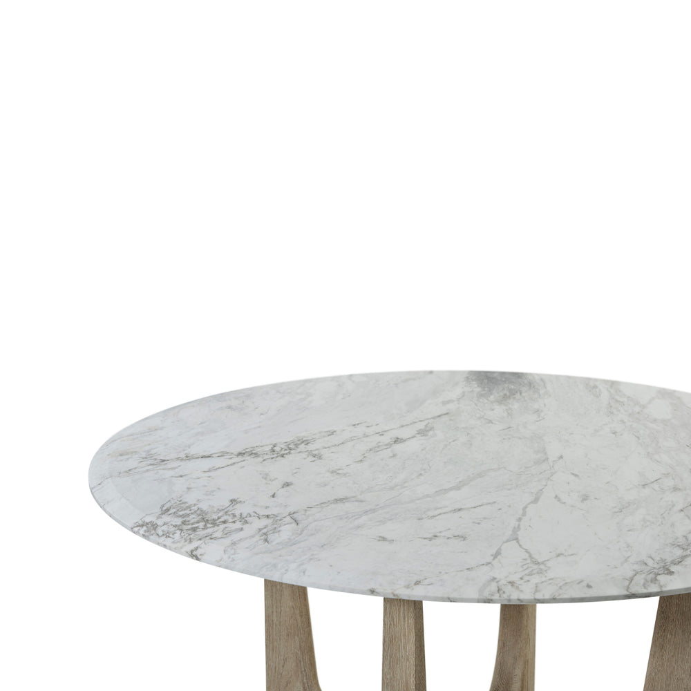Repose Marble Round Dining Table