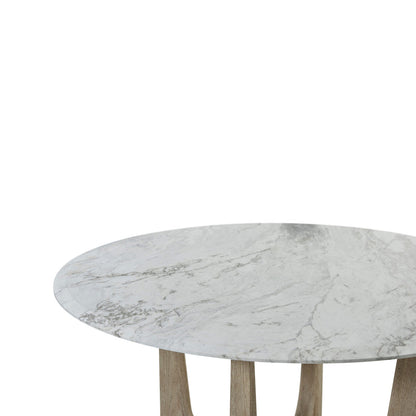Repose Marble Round Dining Table