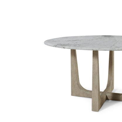 Repose Marble Round Dining Table