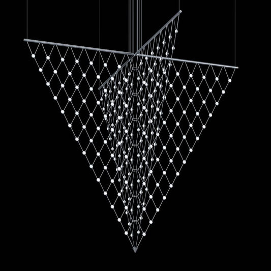 Sonneman Constellation Galaxy Matrix 4 Light 78" Wide LED Suspension Multi Light Pendant