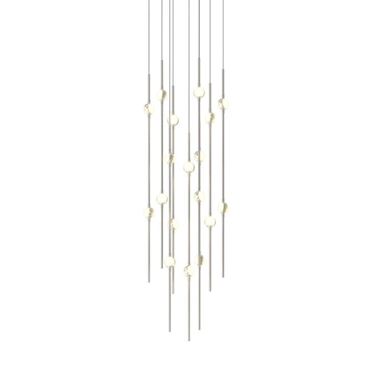 Sonneman Constellation 12" Wide LED Multi Light Pendant with White Optical Acrylic Shades and 120" Cable - 3000K
