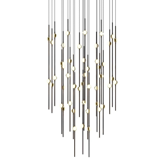 Sonneman Constellation 25" Wide LED Multi Light Pendant with White Optical Acrylic Shades and 120" Cable - 3000K