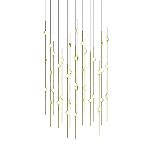 Sonneman Constellation 22" Wide LED Multi Light Pendant with White Optical Acrylic Shades and 120" Cable - 2700K