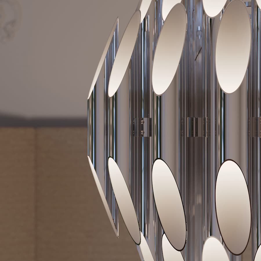 Sonneman Chimes 24" Wide Suspension Pendant