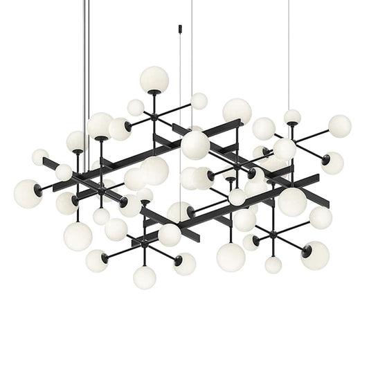 Sonneman Nebula 48 Light 61" Wide LED Abstract Chandelier