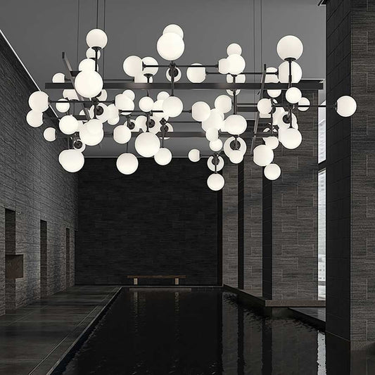 Sonneman Nebula 48 Light 61" Wide LED Abstract Chandelier