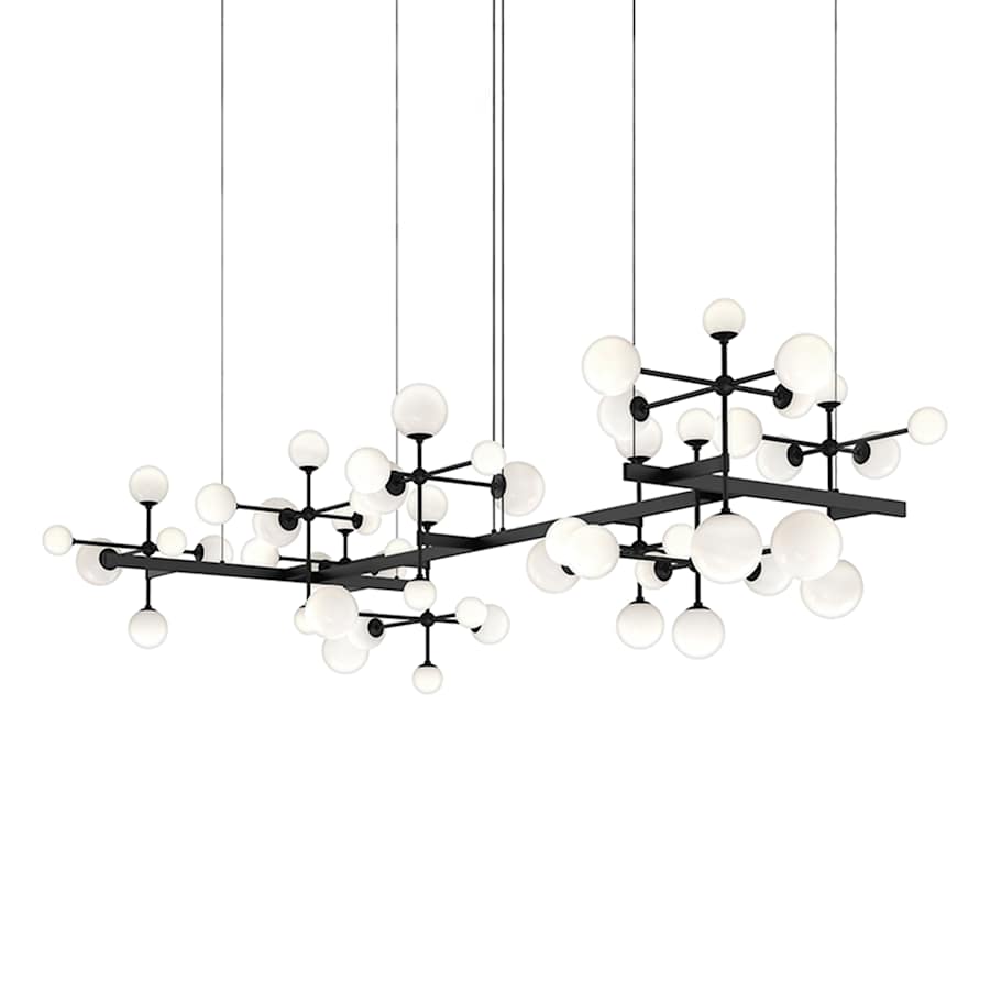 Sonneman Nebula 19 Light 96" Wide LED Abstract Chandelier
