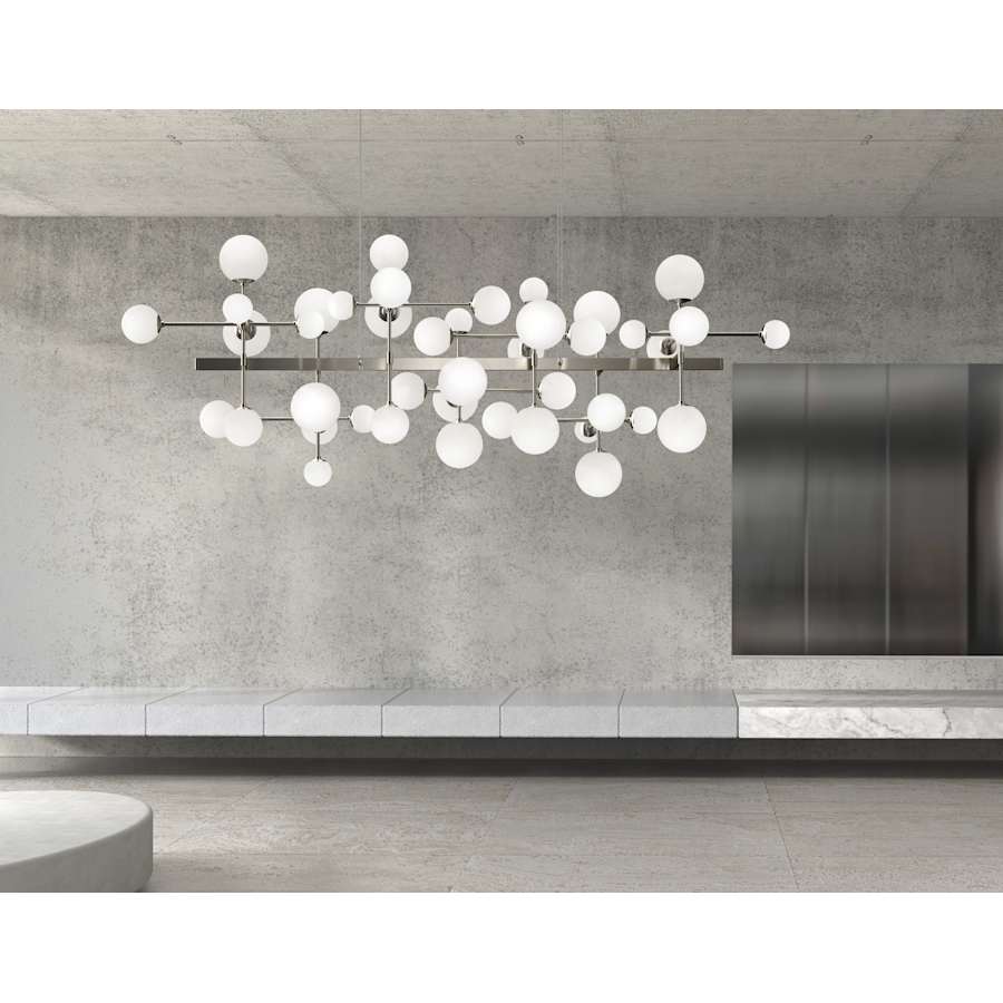 Sonneman Nebula 19 Light 96" Wide LED Abstract Chandelier