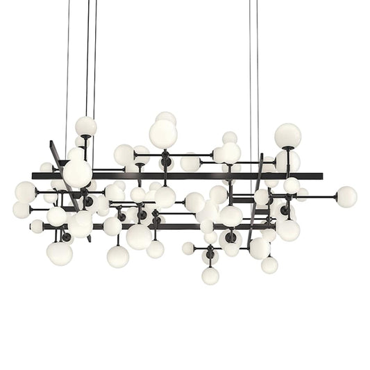 Sonneman Nebula 31 Light 80" Wide LED Abstract Chandelier