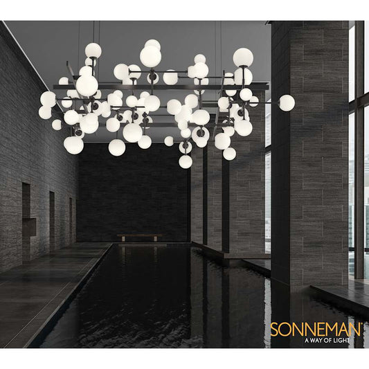 Sonneman Nebula 80" Wide Chandelier