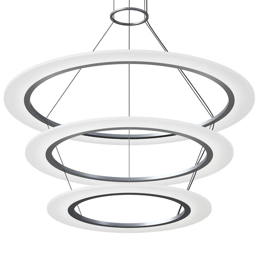 Sonneman Arctic Rings 3 Light 37" Wide LED Ring Chandelier