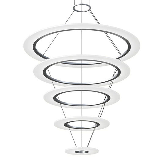 Sonneman Arctic Rings 5 Light 37" Wide LED Ring Chandelier