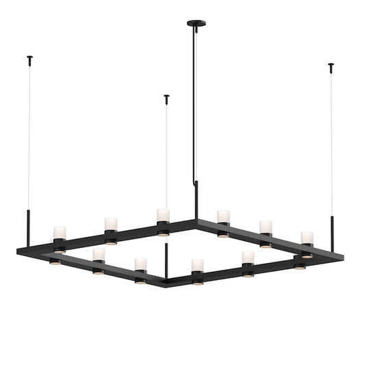Sonneman Intervals 56" Wide Pillar Candle Chandelier