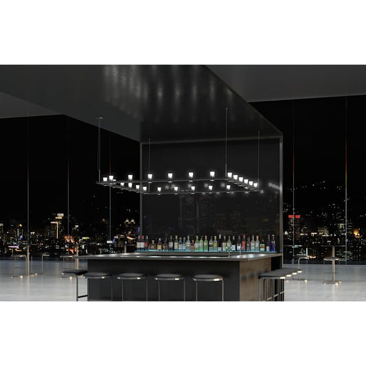 Sonneman Intervals 56" Wide Pillar Candle Chandelier