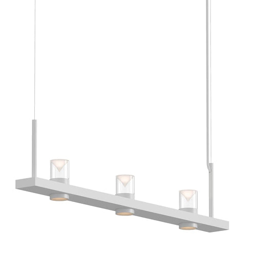 Sonneman Intervals 49" Wide Pillar Candle Linear Chandelier