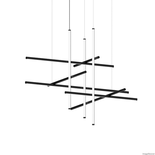 Sonneman Labyrinth 61" Wide LED Abstract Chandelier