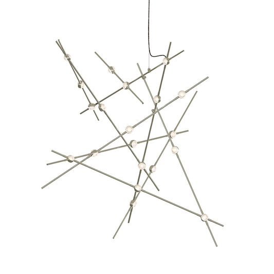 Sonneman Constellation Aquila Major 20 Light 37" Wide LED Abstract Pendant with Clear Acrylic Shades