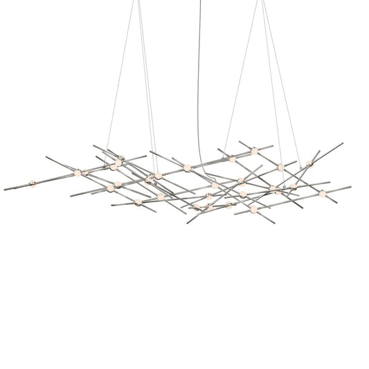 Sonneman Constellation Ursa Minor 25 Light 55" Wide LED Abstract Chandelier with White Acrylic Shades