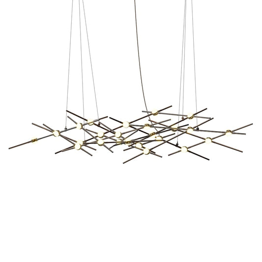 Sonneman Constellation 55" Wide Abstract Chandelier
