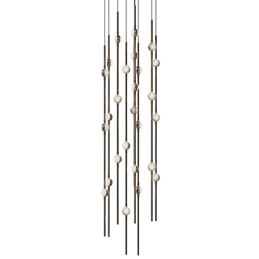 Sonneman Constellation 12" Wide Beaded Chandelier