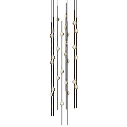 Sonneman Constellation 12" Wide Beaded Chandelier