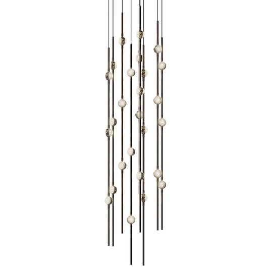 Sonneman Constellation 12" Wide Beaded Chandelier