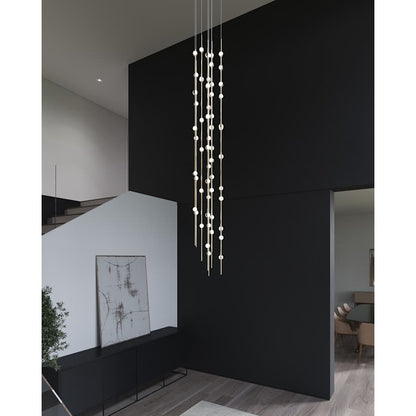 Sonneman Constellation Andromeda 55 Light 12" Wide LED Abstract Multi Light Pendant