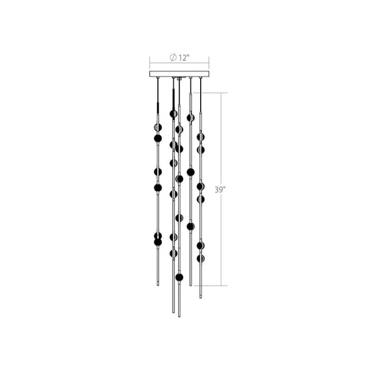 Sonneman Constellation 12" Wide Pendant