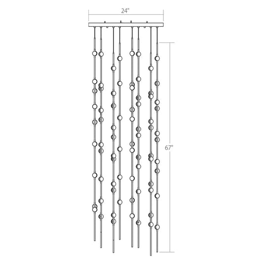 Sonneman Constellation 24" Wide Chandelier