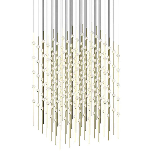 Sonneman Constellation Cosmic Cube 245 Light 30" Wide LED Abstract Multi Light Pendant