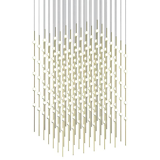 Sonneman Constellation Cosmic Cube 245 Light 30" Wide LED Abstract Multi Light Pendant