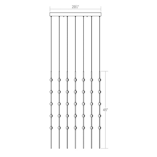Sonneman Constellation 30" Wide Chandelier