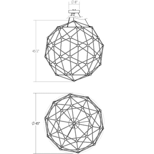 Sonneman Constellation Hedron LED Pendant
