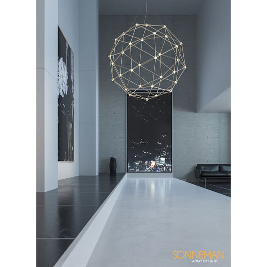Sonneman Constellation 45" Wide Globe Chandelier