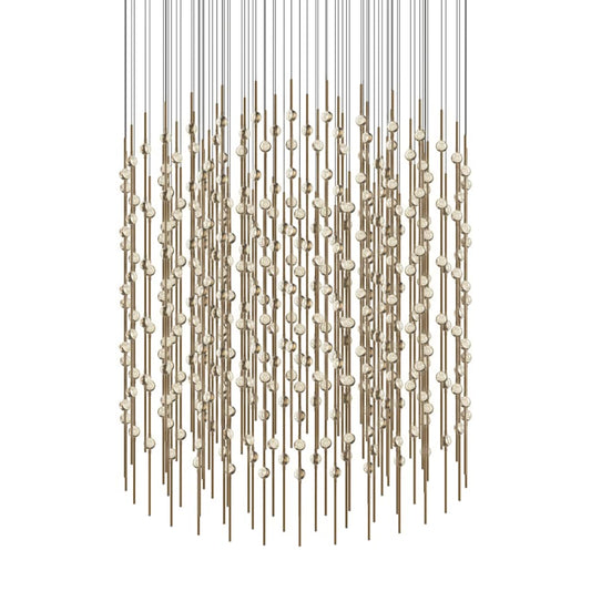 Sonneman Constellation Centaurus Cylinder 3 Light 48" Wide LED Abstract Chandelier