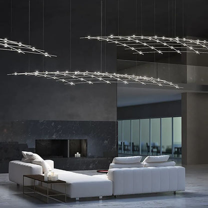Sonneman Constellation 177" Wide Abstract Chandelier