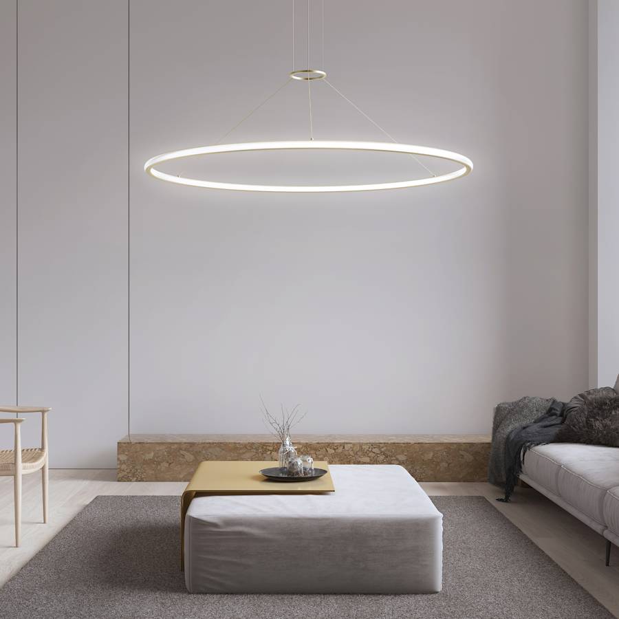 Sonneman Luna 62" Wide LED Ring Chandelier - 2700K