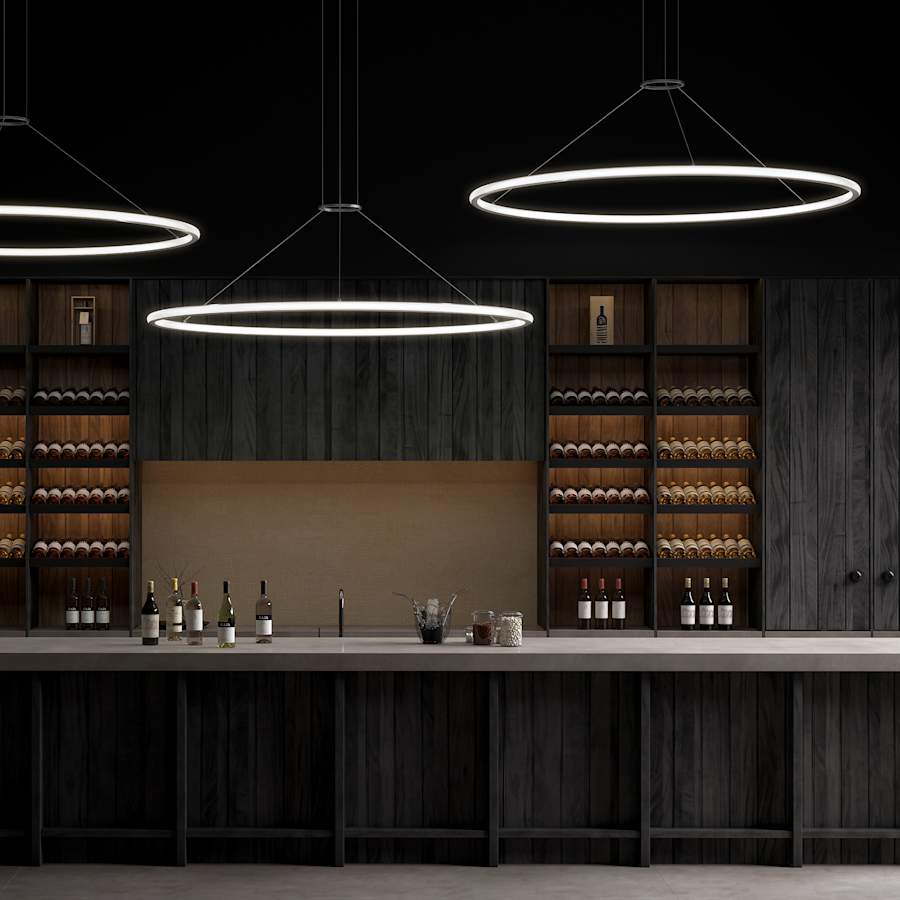 Sonneman Luna 62" Wide LED Ring Chandelier - 3000K
