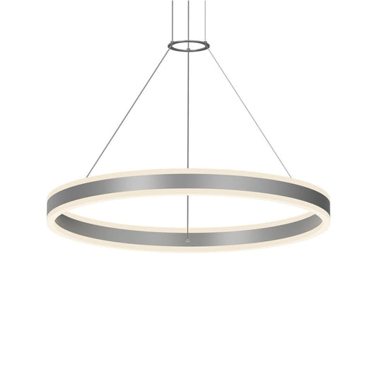 Sonneman Double Corona 32" Wide Integrated LED Ring Chandelier with Acrylic Shades