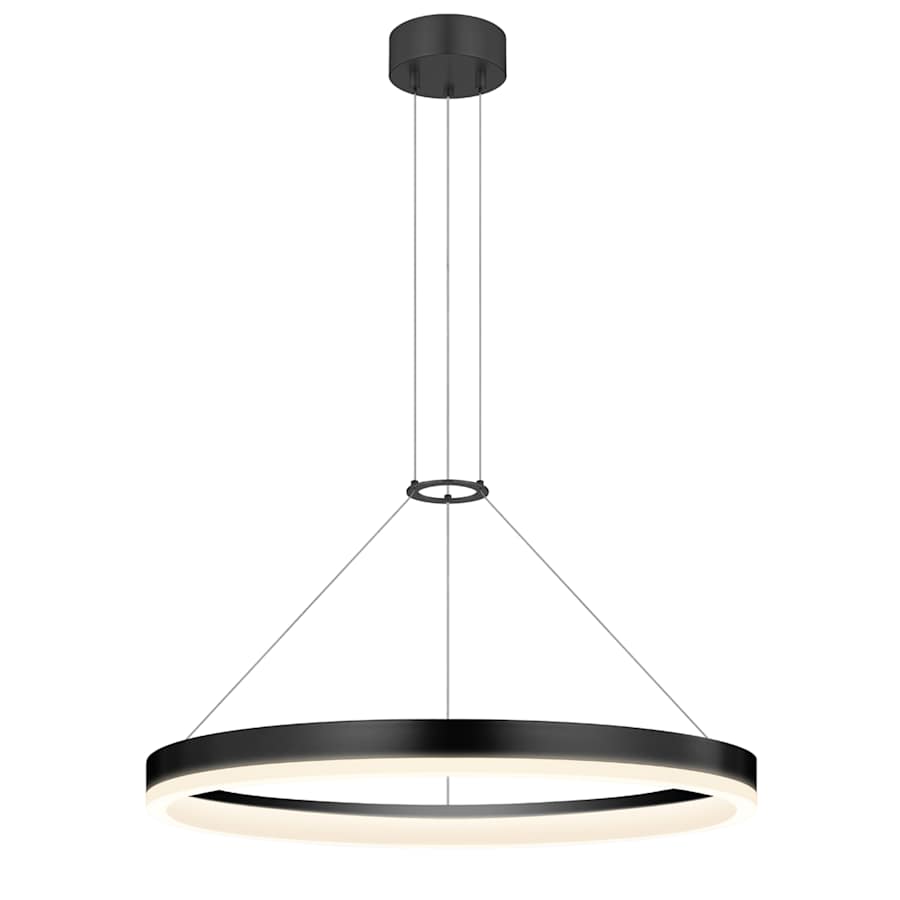 Sonneman Corona 24" LED Pendant with Frosted Shade