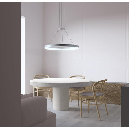 Sonneman Corona 24" LED Pendant with Frosted Shade