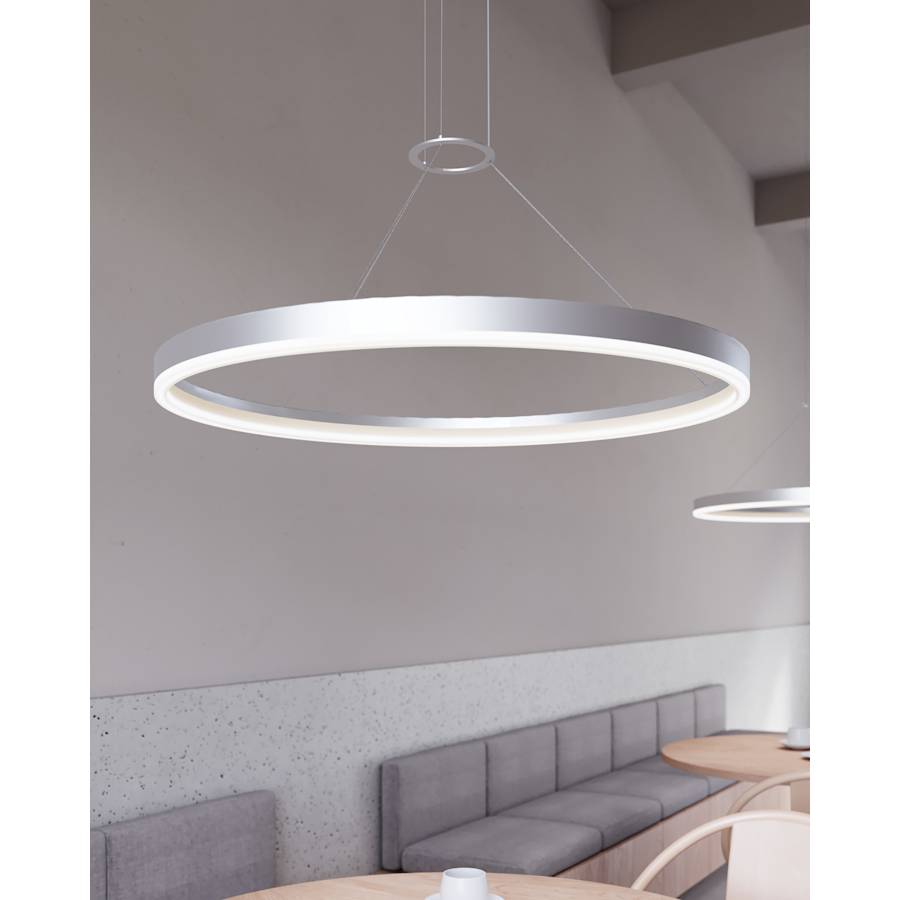 Sonneman Corona 24" LED Pendant with Frosted Shade