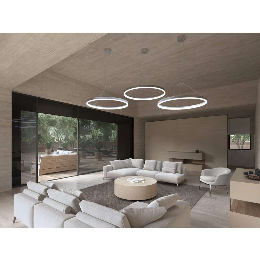 Sonneman Corona 24" Wide Suspension Pendant