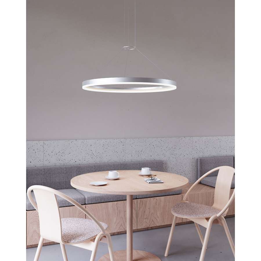 Sonneman Corona 32" LED Pendant with Frosted Shade